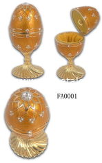 China Faberge Egg Trinket Box Pewter Faberge Egg Trinket Box supplier