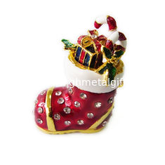China Christmas Shoe Fashion Metal Jewelry Box supplier