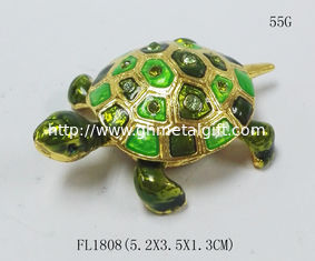 China Mini Sea Turtle Trinket Box Decorative Storage Box for Jewelries mini Turtle trinket jewelry box supplier