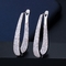 U shape Stud Earrings Women Luxury Shiny CZ Earring Fashion Contracted Wedding Accessories High Quality Earrings Jewelr supplier
