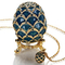 Enamel Green Faberge Egg Jewelry Box Faberge Easter Egg Trinket Box Gift Box Decoration Faberge Egg Jewelry Trinket Box supplier
