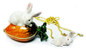 Fairy Rabbit Enameled Trinket Box Bunny Jewelry Box Pewter Rabbit Jewelry Trinket Box Gifts Cony Trinket Box Ring Holder supplier