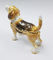 Handmade dog shape animal print jewelry box for Jewelry dog trinket boxes supplier