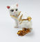 New product animal cat Metal Crystal Rhinestone Jewelry Box Trinket Box supplier