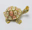 Fashion Wholesale Metal Crystal turtle trinket box Metal crown turtle trinket box supplier