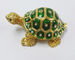 gold plated metal double turtle trinket jewelry box good quality turtle trinket jewelry box supplier