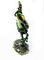 New design home decorative box metal cute green frog jewelry decorative box supplier